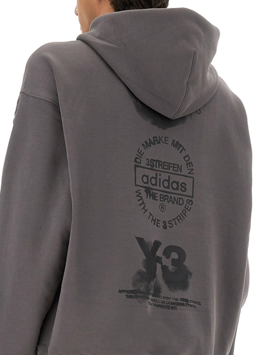 Y-3 SWEATSHIRT WITH Y-3 GRAPHICS Grijs