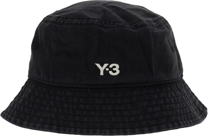 Y-3 BUCKET HAT Zwart
