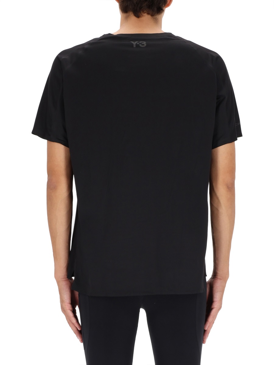 Y-3 "RUNNING" T-SHIRT Zwart
