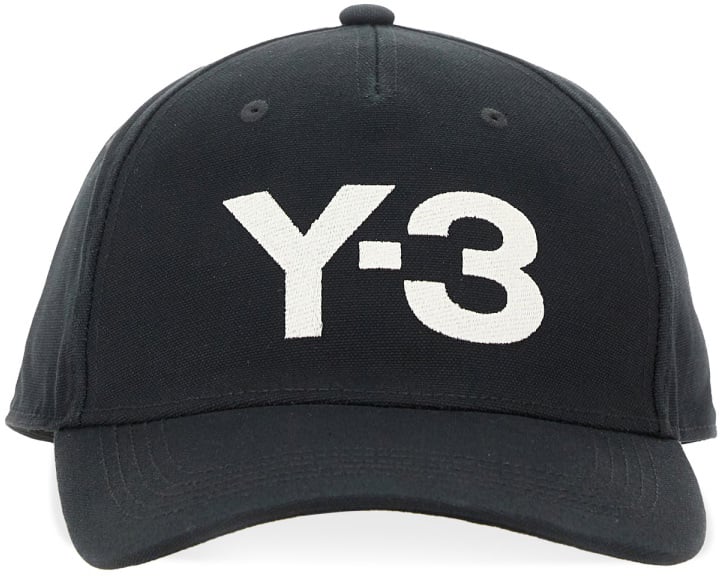 Y-3 BASEBALL HAT WITH LOGO Zwart