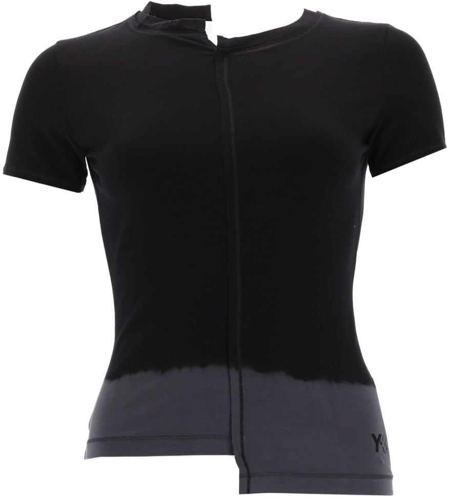 Y-3 "DIP DYE" T-SHIRT Zwart