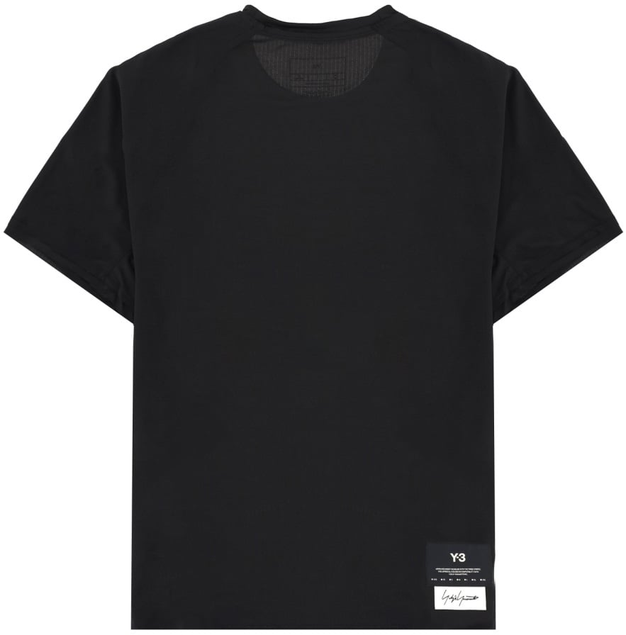 Y-3 T-SHIRT CON PATCH LOGO Zwart