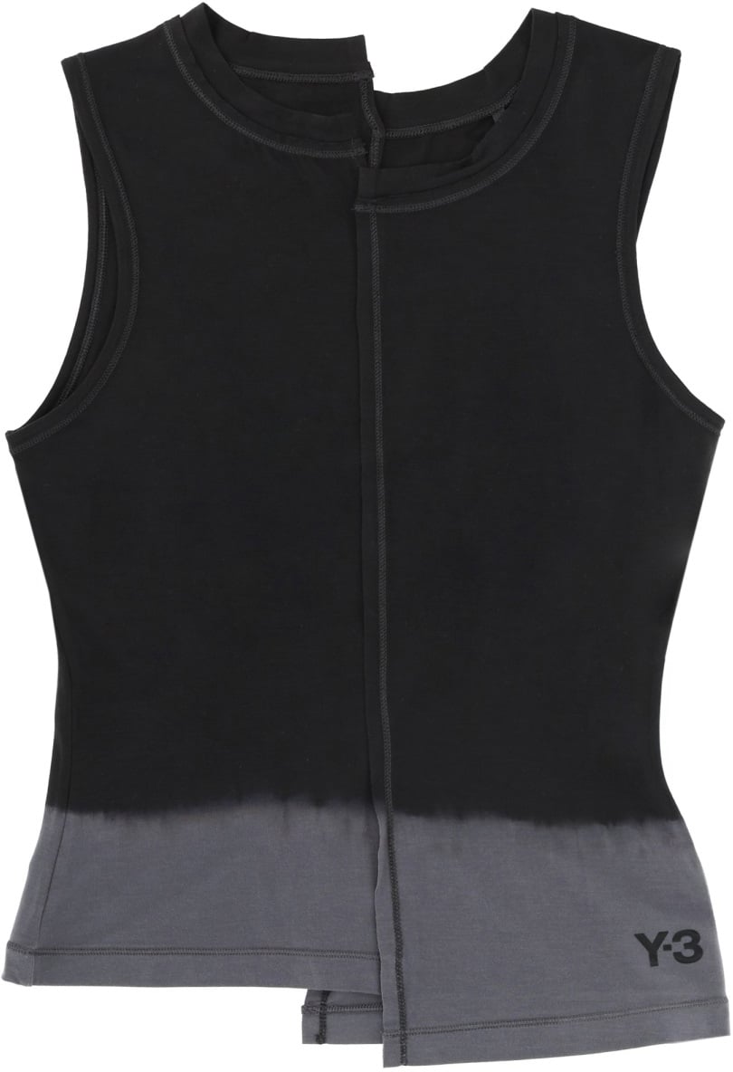 Y-3 "DIP DYE" TANK TOP Zwart