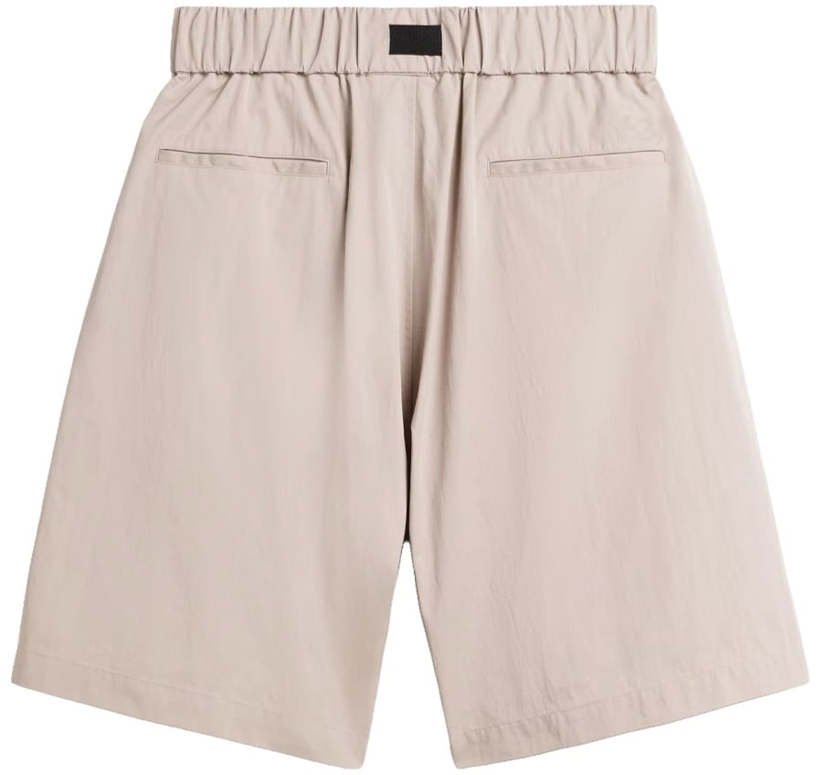 Y-3 BELTED SHORTS Beige