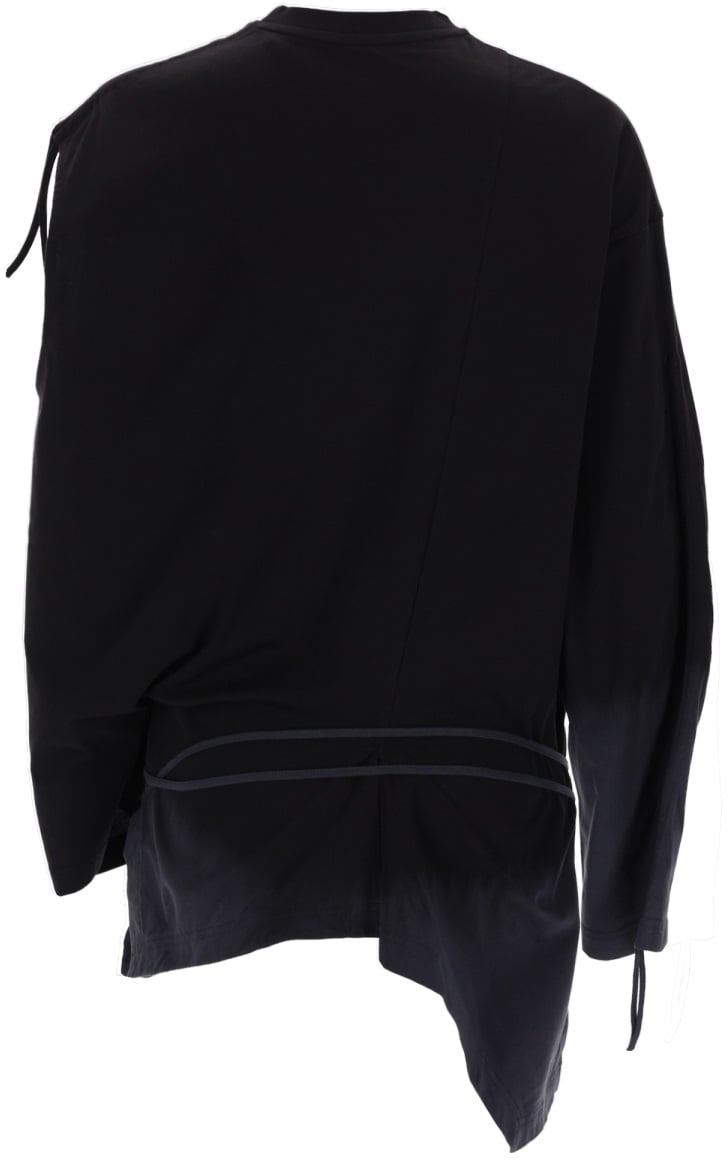 Y-3 T-SHIRT WITH CUT-OUT DETAIL Zwart