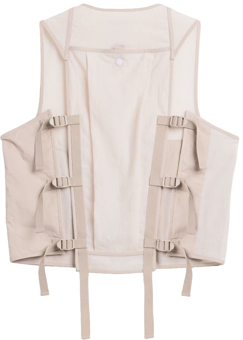 Y-3 VEST WITH POCKETS Beige