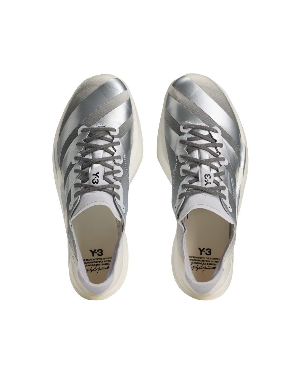 Y-3 Lightweight Performance Sneakers With Streamlined Design Grijs