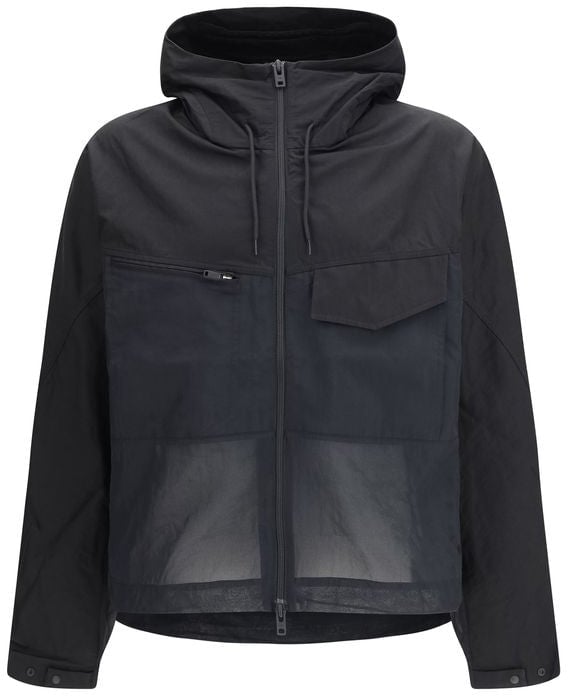 Y-3 Y-3 Black Cotton Shell Jacket Zwart