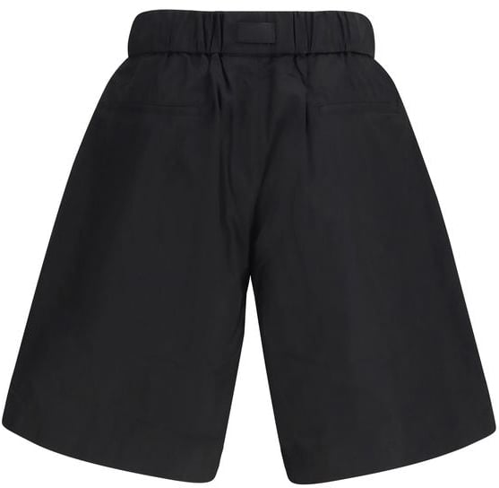 Y-3 Y-3 Black Cotton Bermuda Shorts Zwart