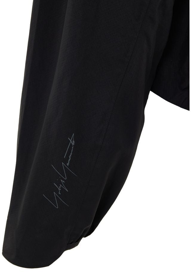 Y-3 Black Polyamide Shell Jacket Zwart