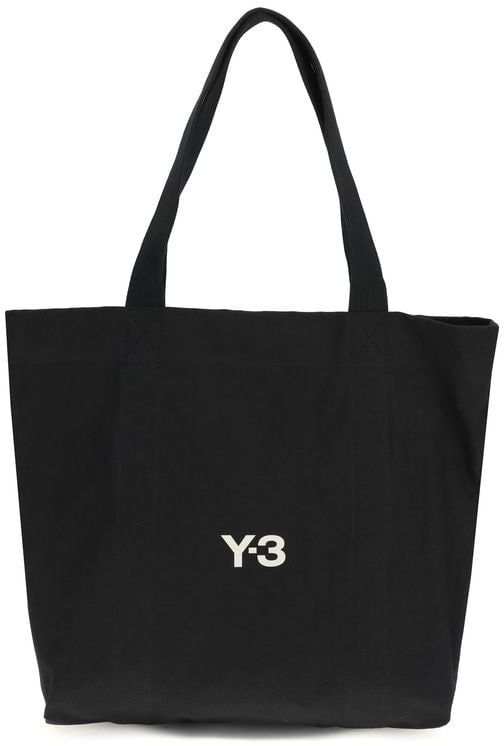 Y-3 Y-3 Black Cotton Shoulder Bag Zwart