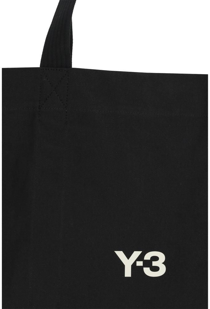 Y-3 Y-3 Black Cotton Shoulder Bag Zwart