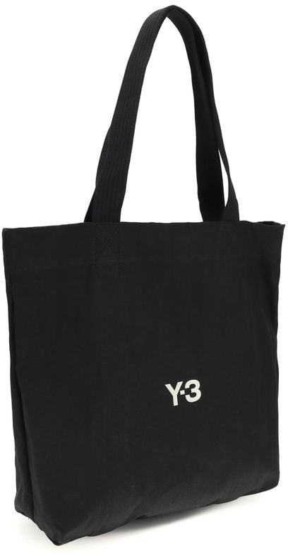 Y-3 Y-3 Black Cotton Shoulder Bag Zwart
