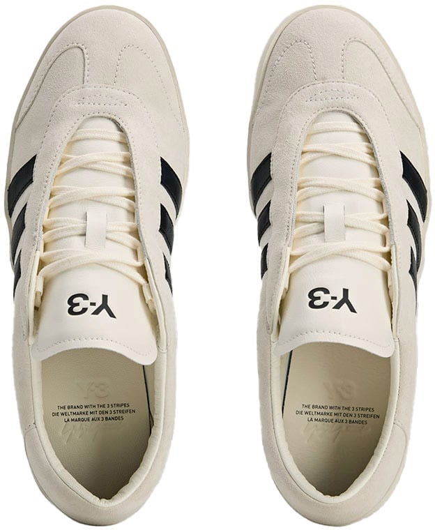 Y-3 basket adidas y 3 gazelle daim noir off white 2 Beige