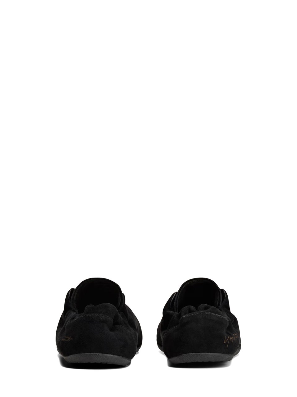 Y-3 Minimalist Black Sneakers with Soft Suede Finish Zwart