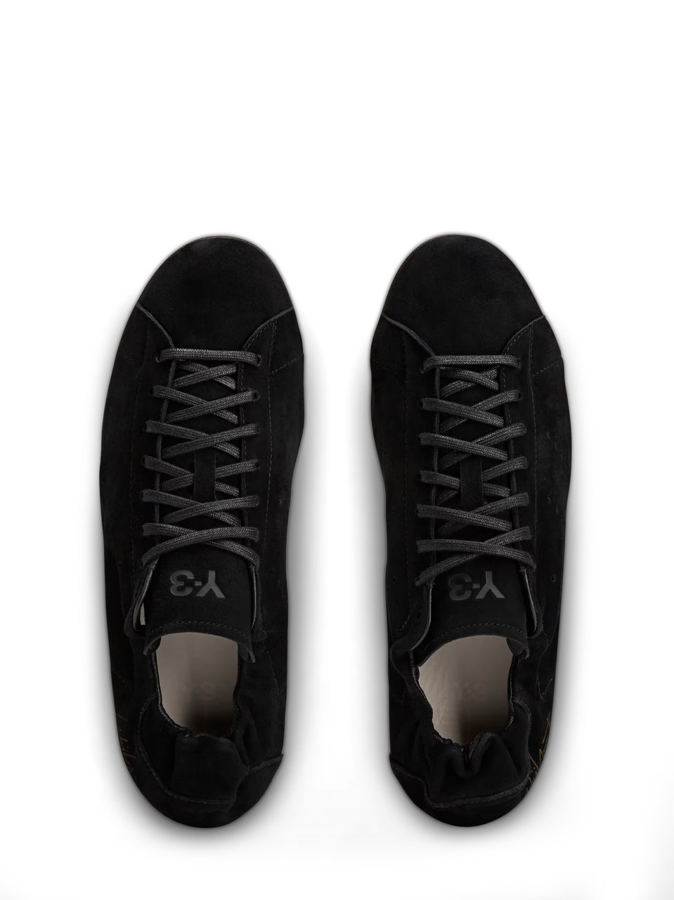 Y-3 Minimalist Black Sneakers with Soft Suede Finish Zwart
