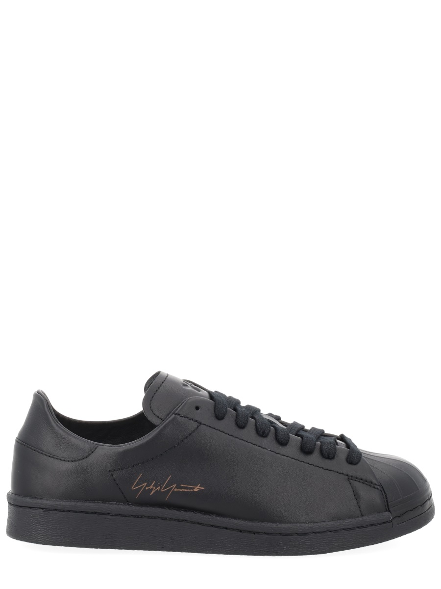 Y-3 Superstar Rounded Shell Toe Leather Sneakers Zwart