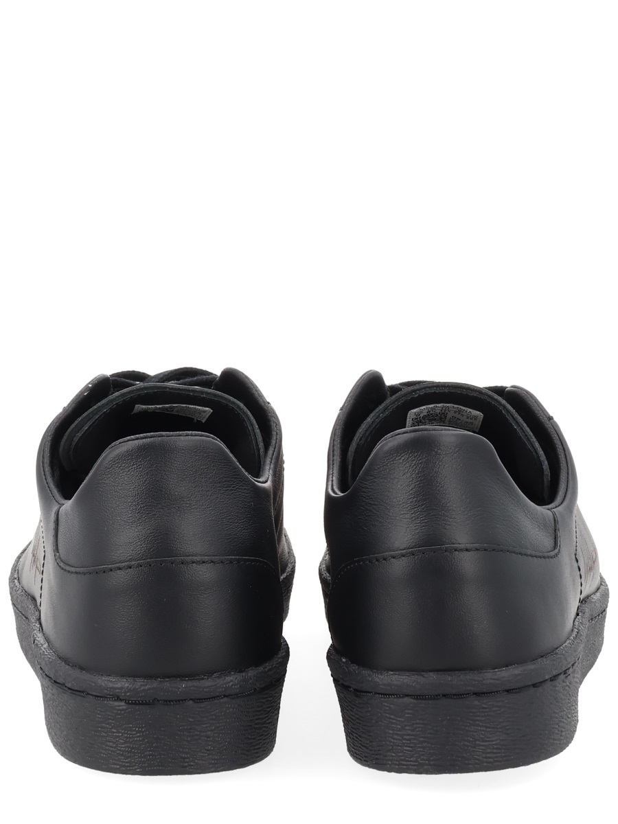 Y-3 Superstar Rounded Shell Toe Leather Sneakers Zwart