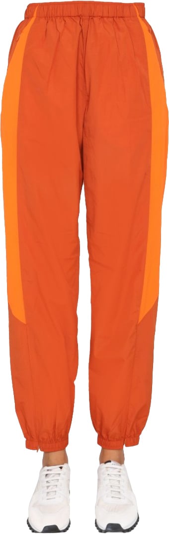 Y-3 Relaxed-Fit Jogging Pants With Two-Tone Design Rood
