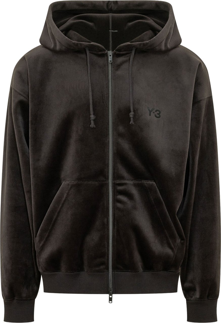 Y-3 Felpa con Cappuccio e Zip Bruin
