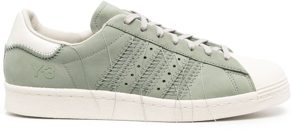 Y-3 Superstar Loose-thread Sneakers Groen