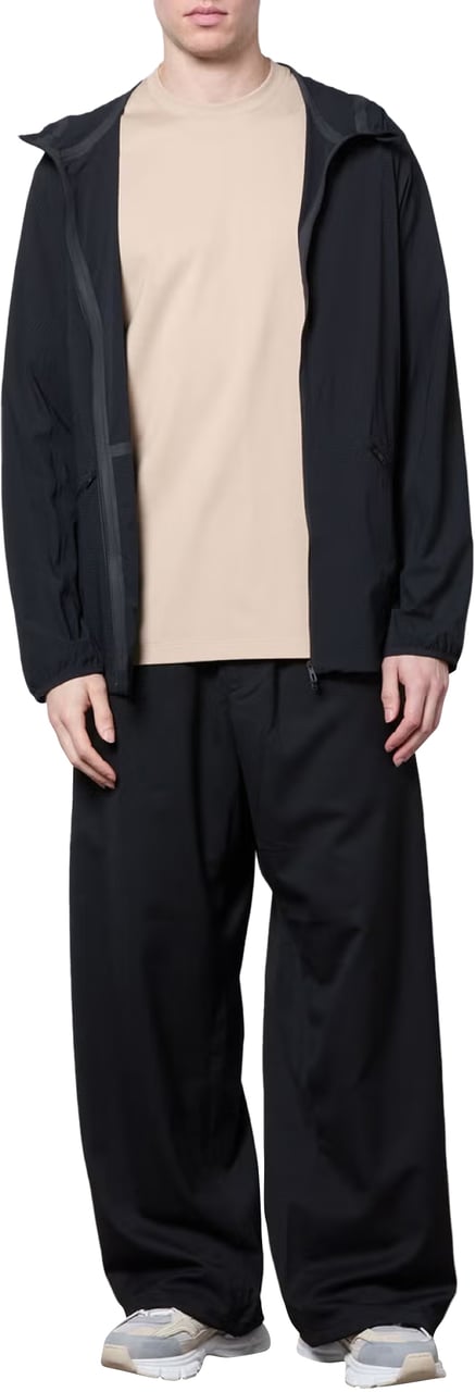 Y-3 Running Logo Ripstop Hooded Jacket Zwart