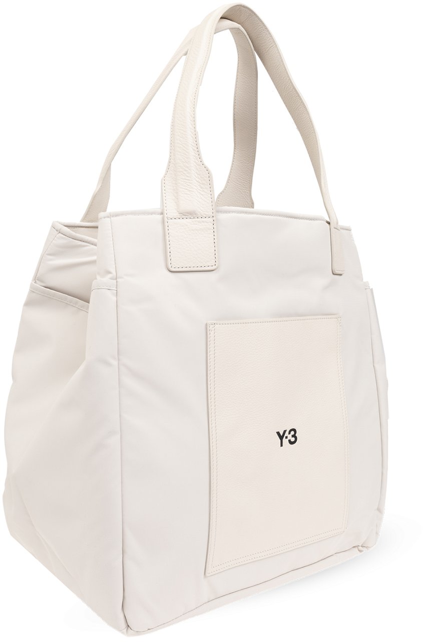 Y-3 Lux Logo Maxi Tote Bag Wit