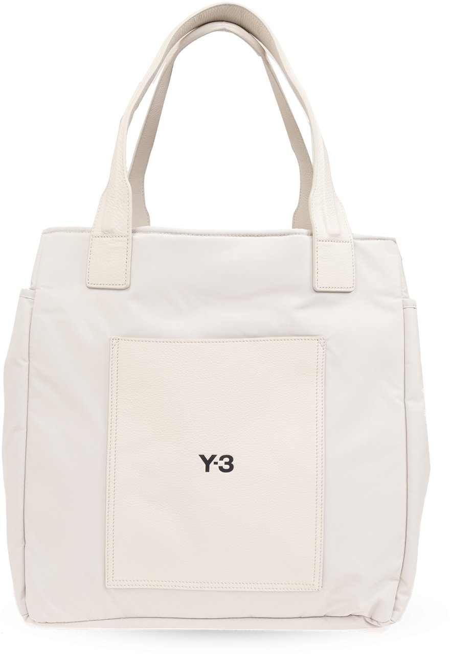 Y-3 Lux Logo Maxi Tote Bag Wit