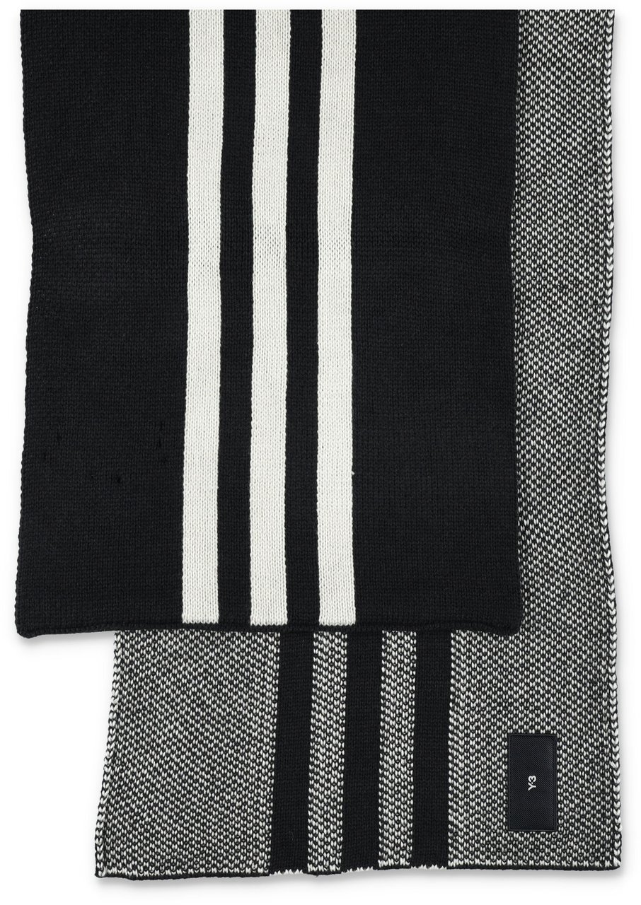 Y-3 3 Stripes Scarf Nero Zwart