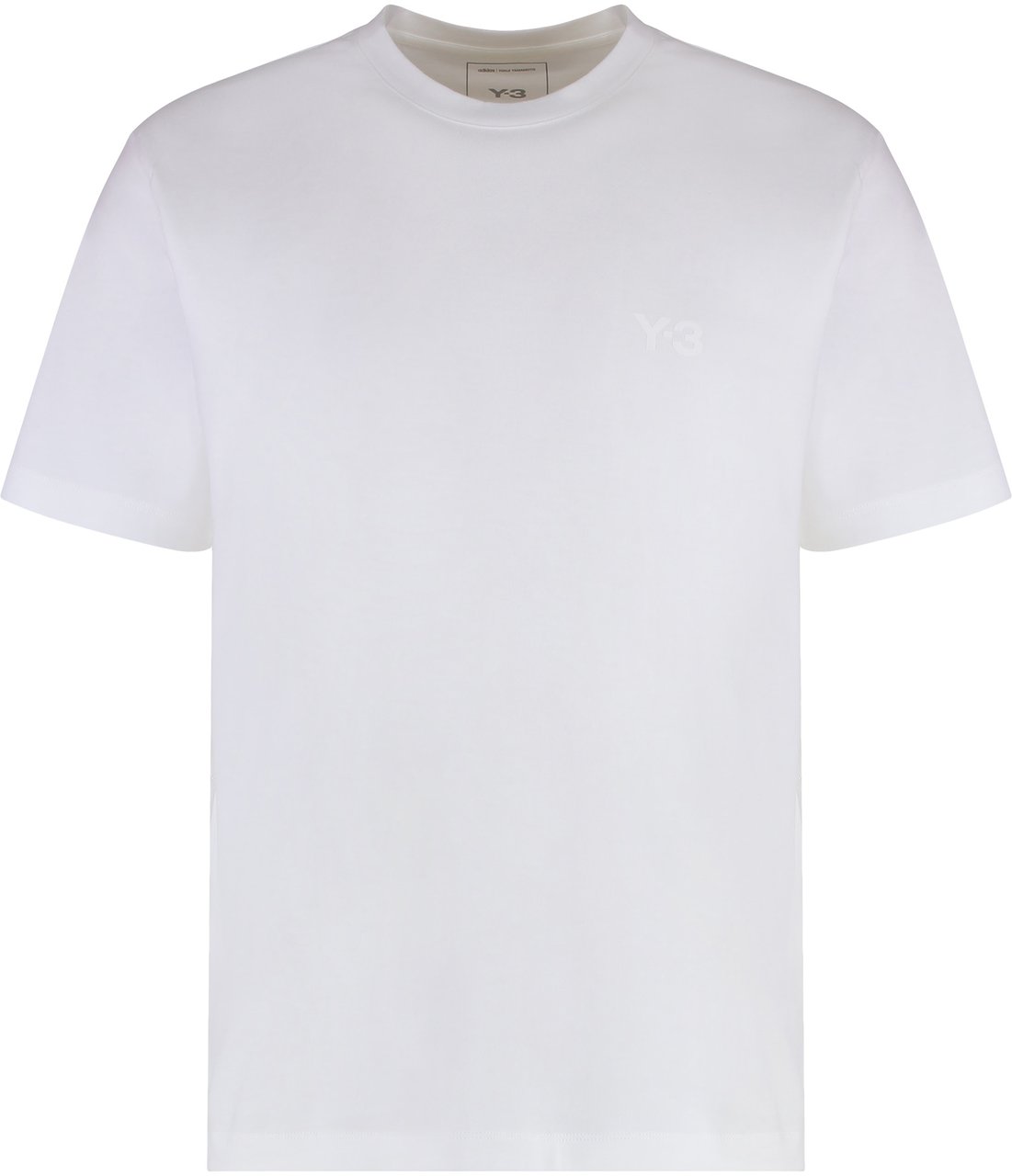 Y-3 Logo cotton t-shirt Wit