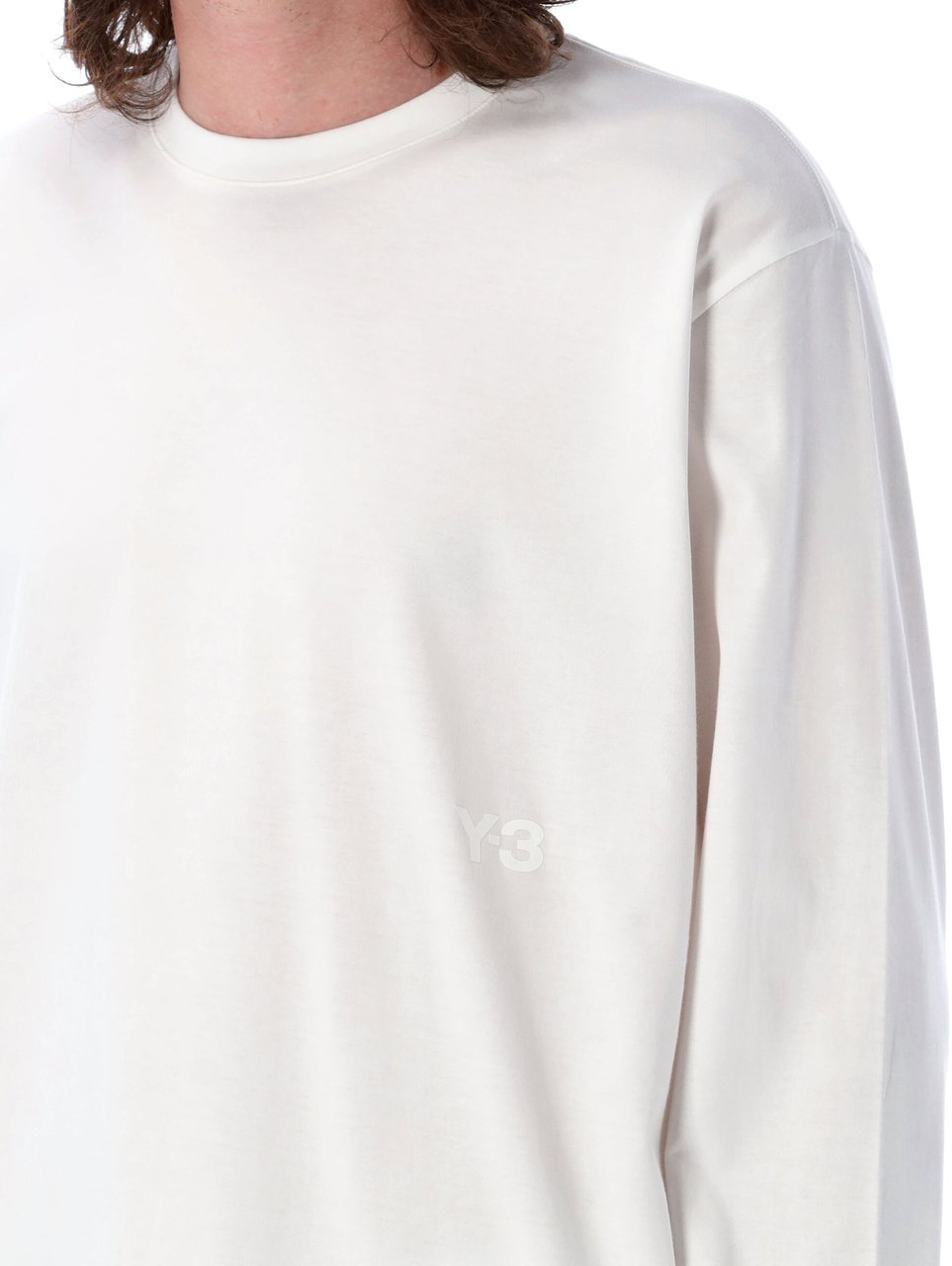 Y-3 Classic L/S Tee Bianco Wit