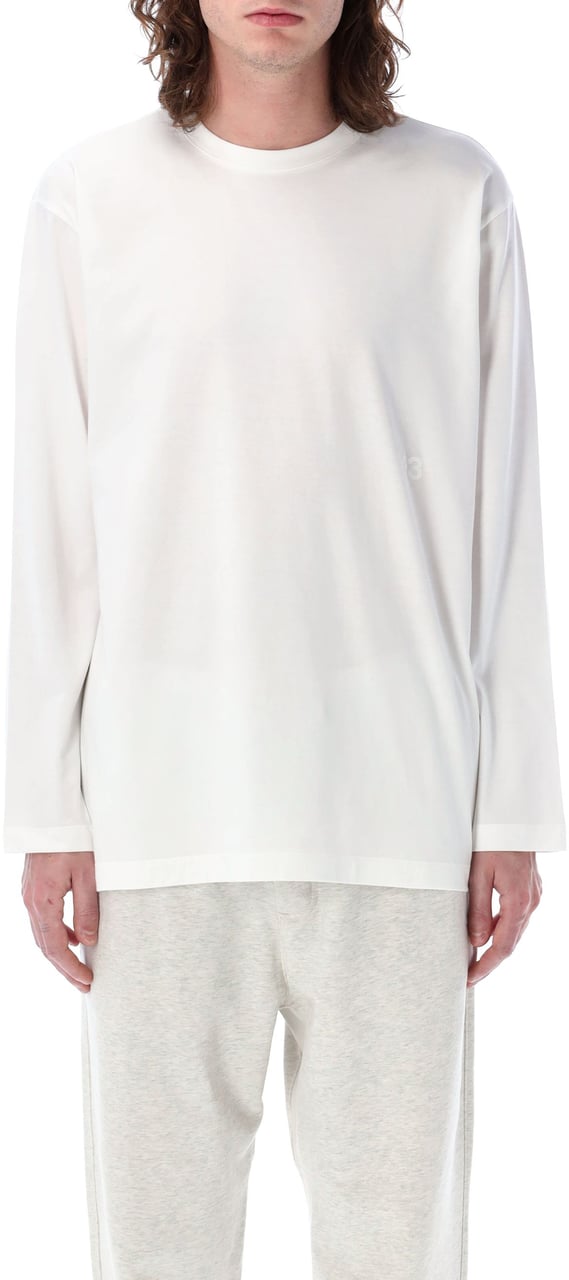 Y-3 Classic L/S Tee Bianco Wit