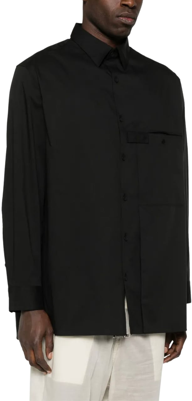 Y-3 Pleat Shirt Black Zwart