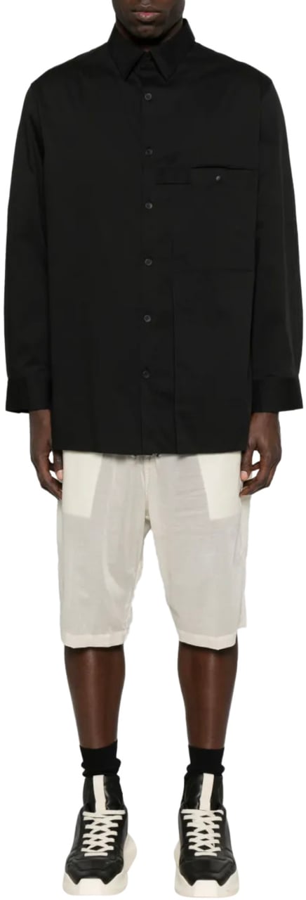 Y-3 Pleat Shirt Black Zwart