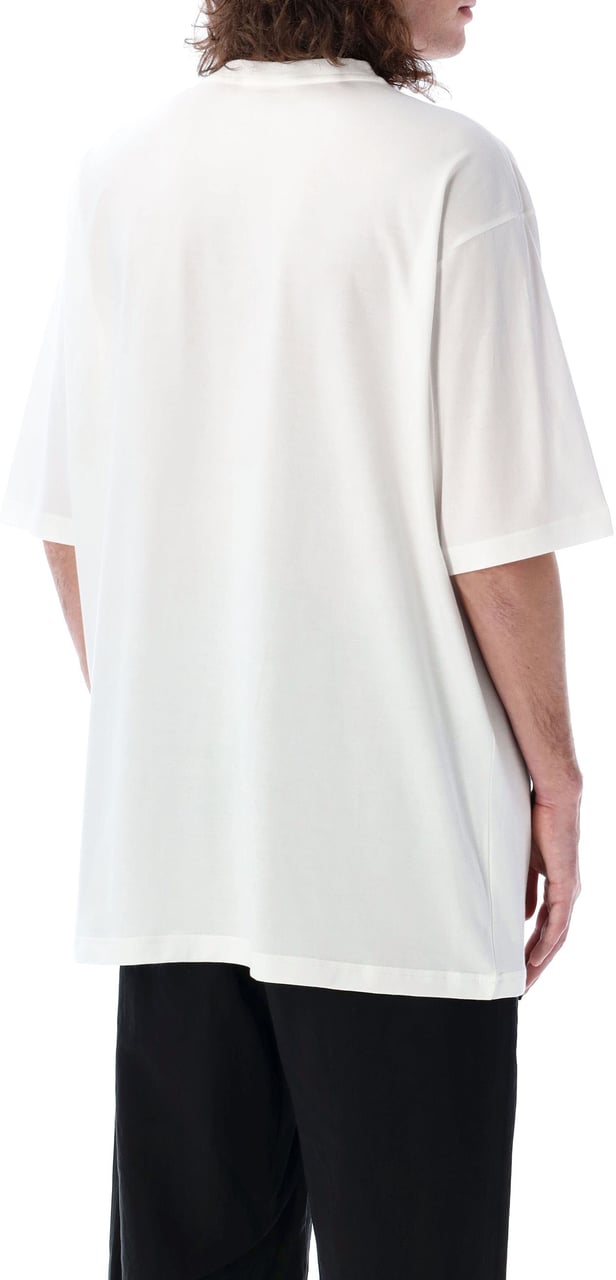 Y-3 Basic Logo Over Tee Bianco Wit