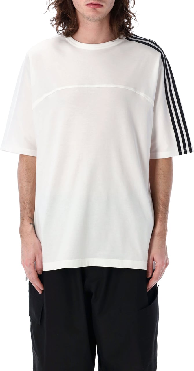 Y-3 3 Stripes Tee Bianco Wit