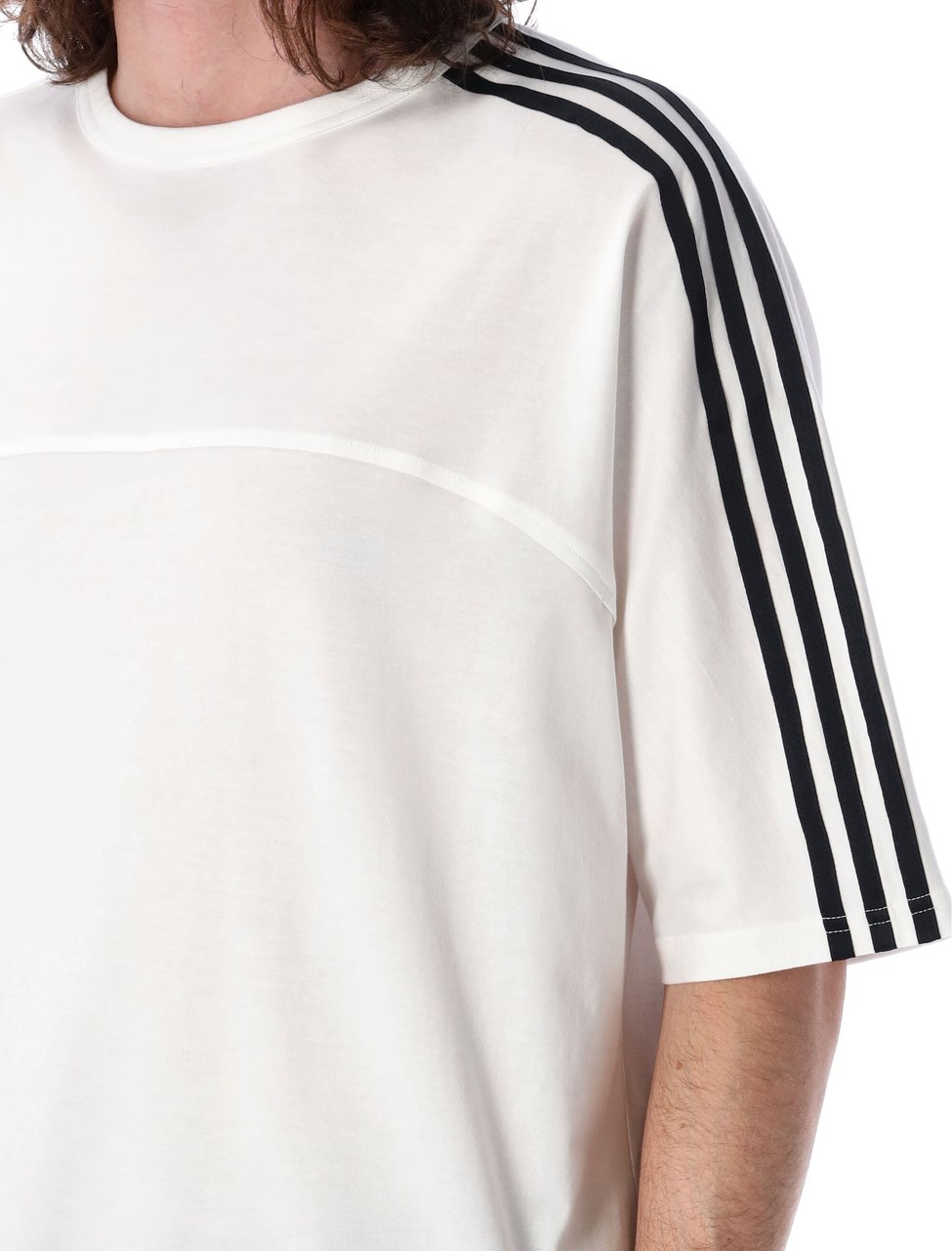 Y-3 3 Stripes Tee Bianco Wit
