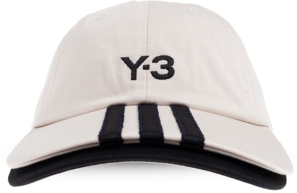 Y-3 Stripes Logo Baseball Cap Wit