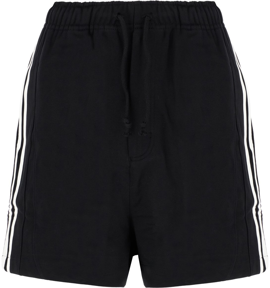 Y-3 Y-3 Black cotton bermuda shorts Zwart
