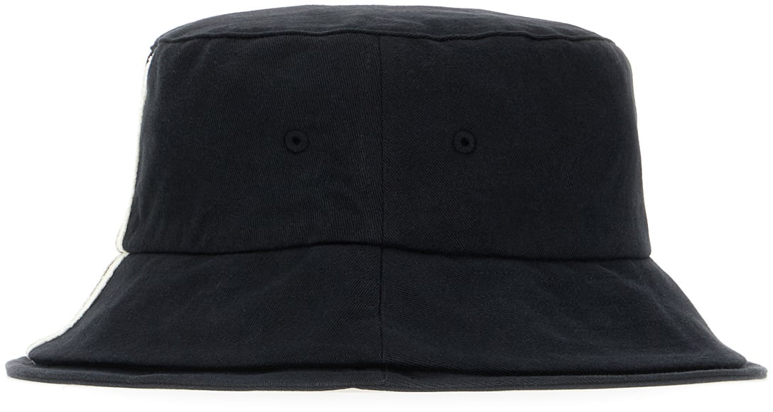 Y-3 Y-3 Black cotton bucket hat Zwart