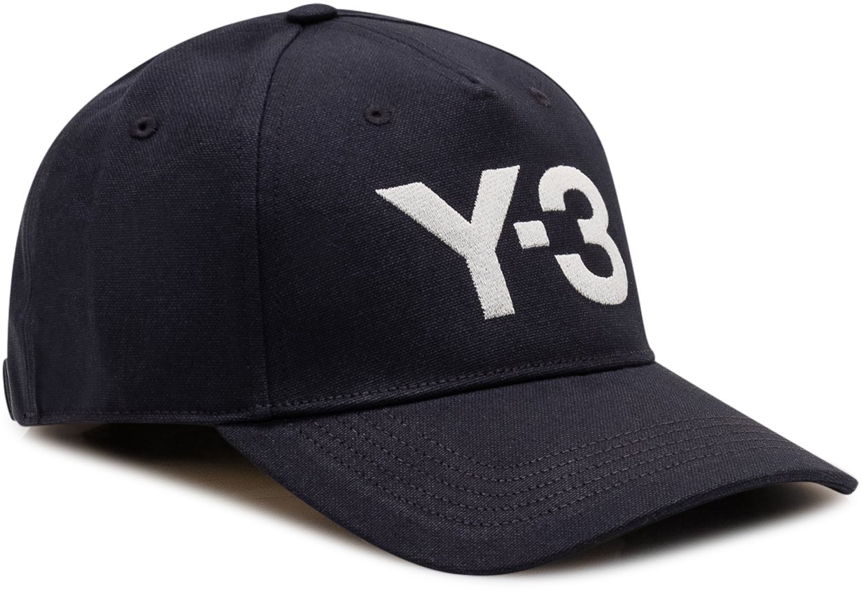 Y-3 Cappello con logo frontale Zwart