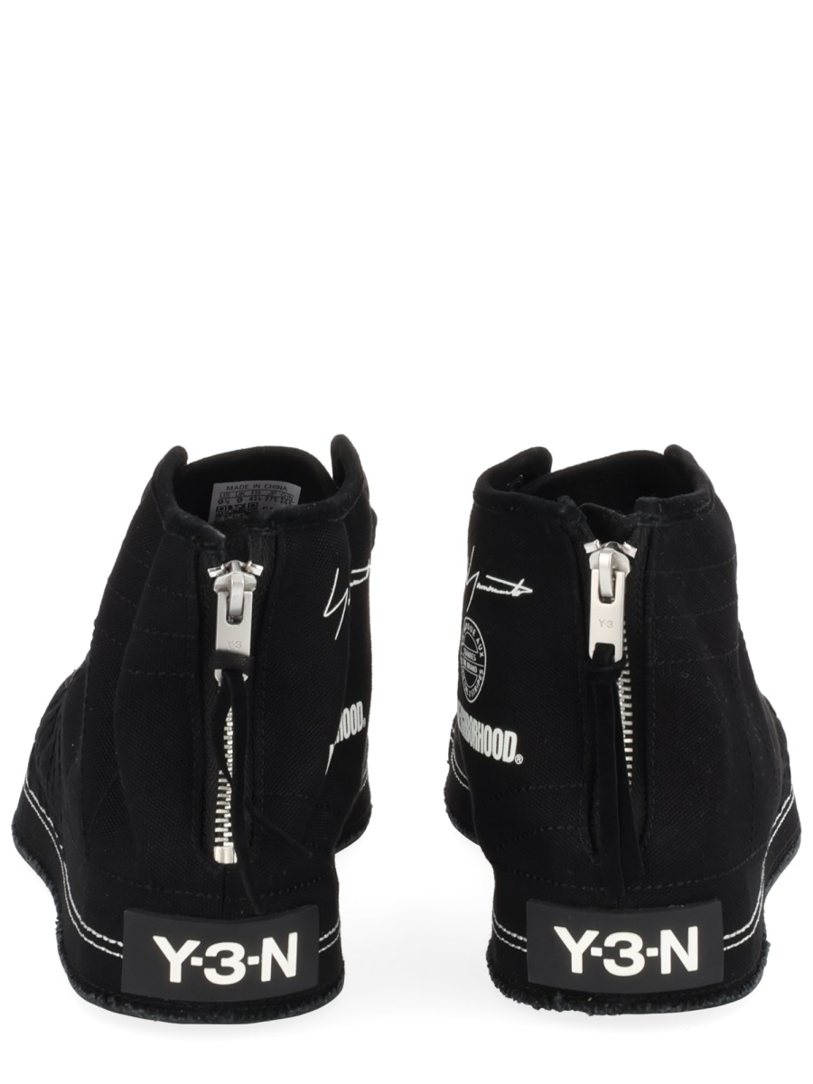 Y-3 Black Nizza Y-3 X Neighborhood High-Top Sneakers Zwart