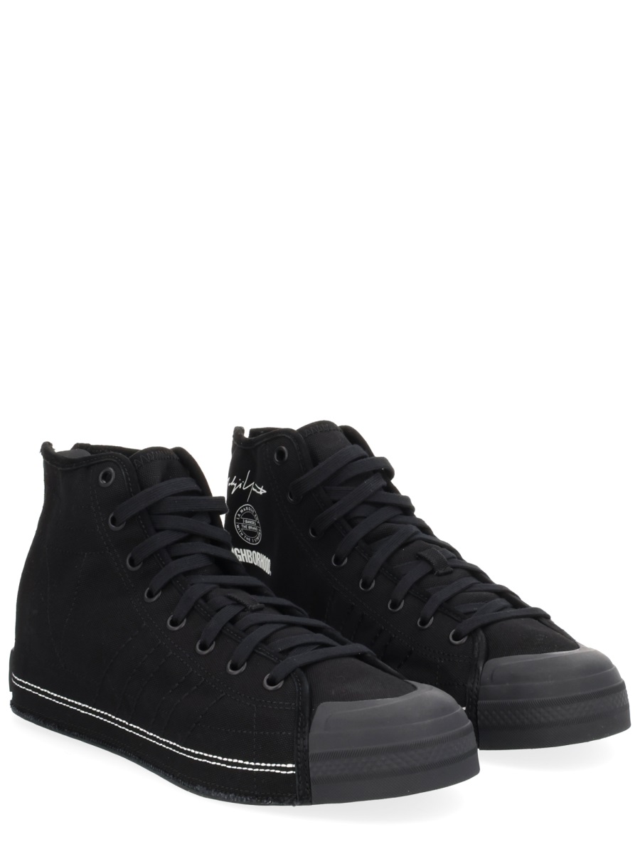 Y-3 Black Nizza Y-3 X Neighborhood High-Top Sneakers Zwart