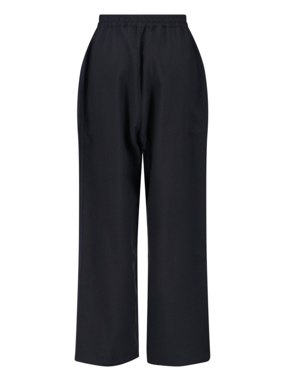 Y-3 Straight Leg Pants With Elastic Waist And Drawstring Closure Zwart