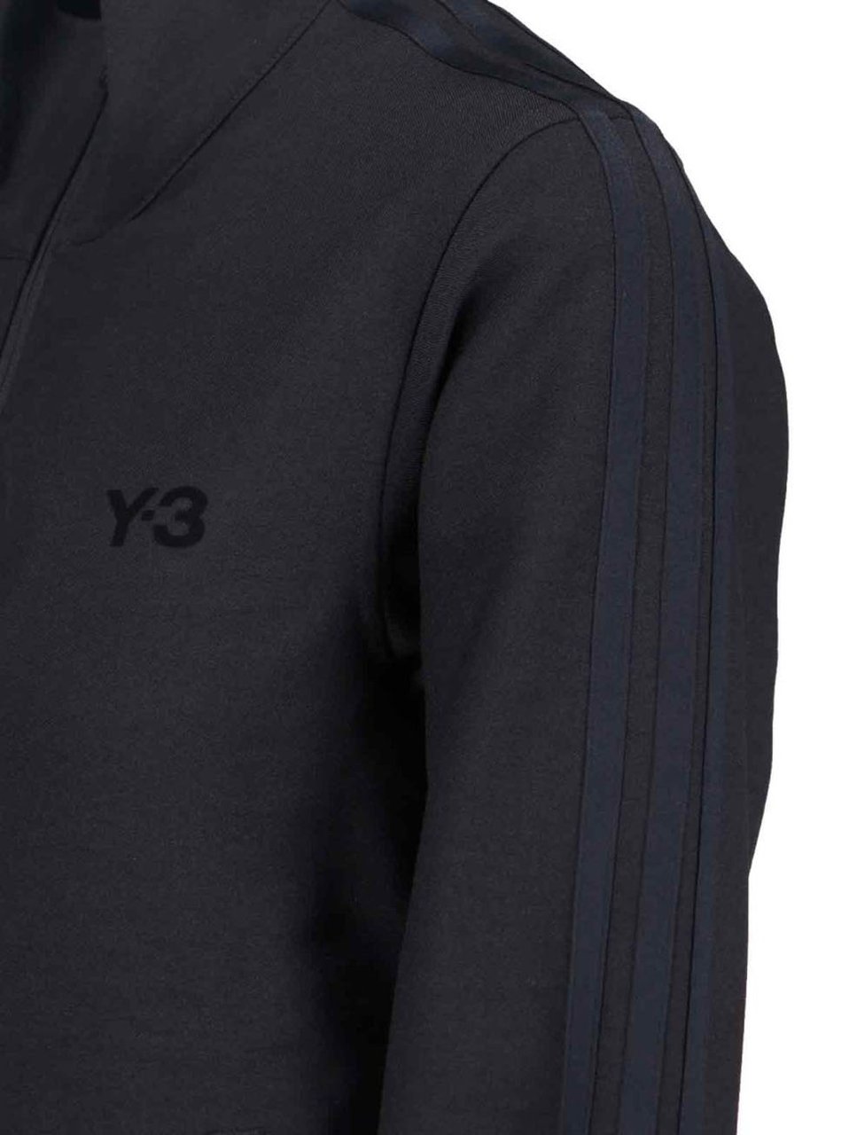 Y-3 Logo Zip Sweatshirt – Black Zwart