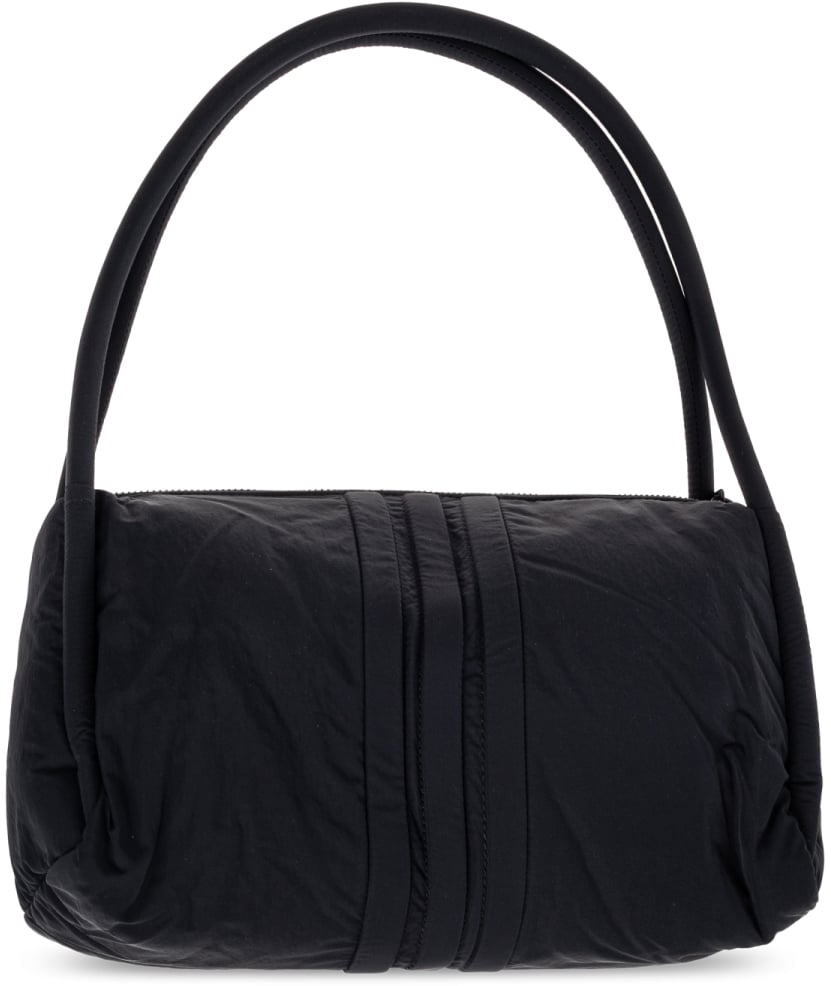 Y-3 Padded Stripes Logo Shoulder Bag Zwart