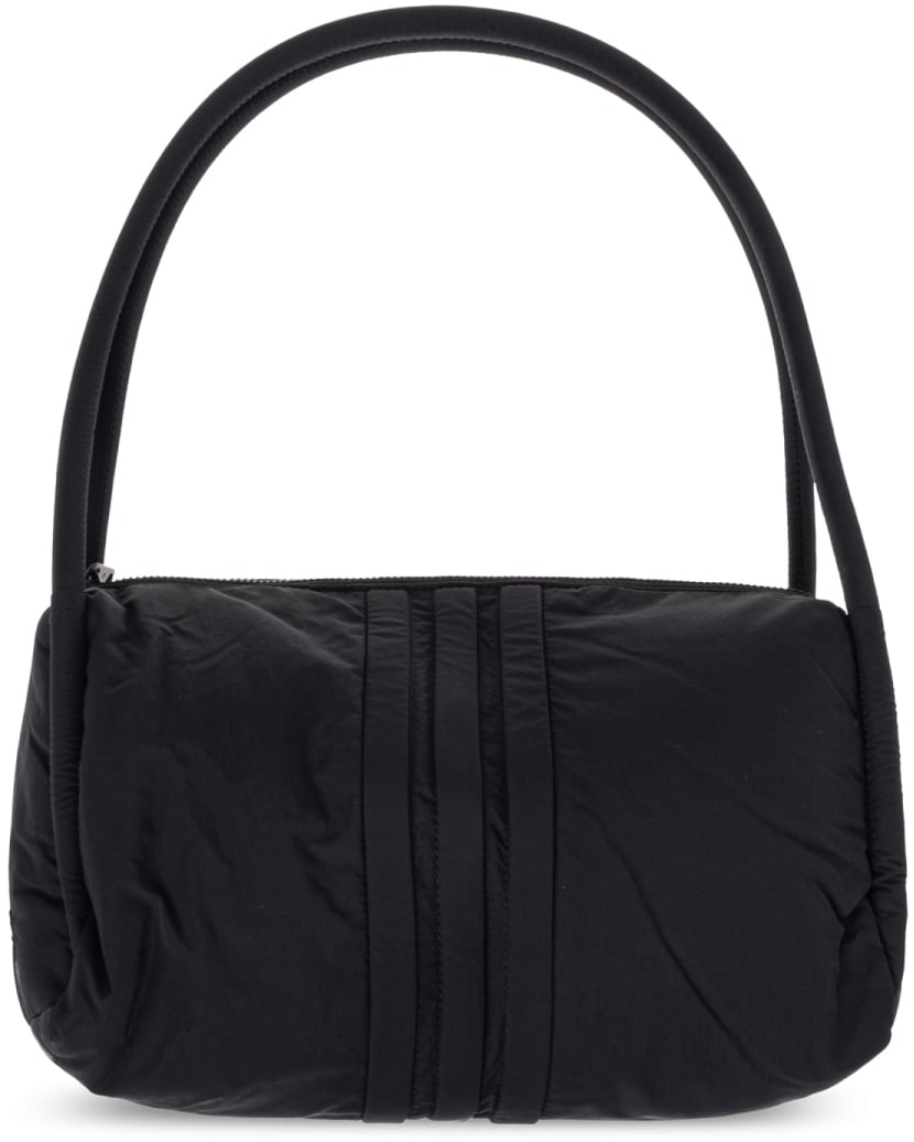 Y-3 Padded Stripes Logo Shoulder Bag Zwart