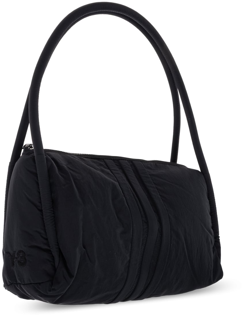 Y-3 Padded Stripes Logo Shoulder Bag Zwart