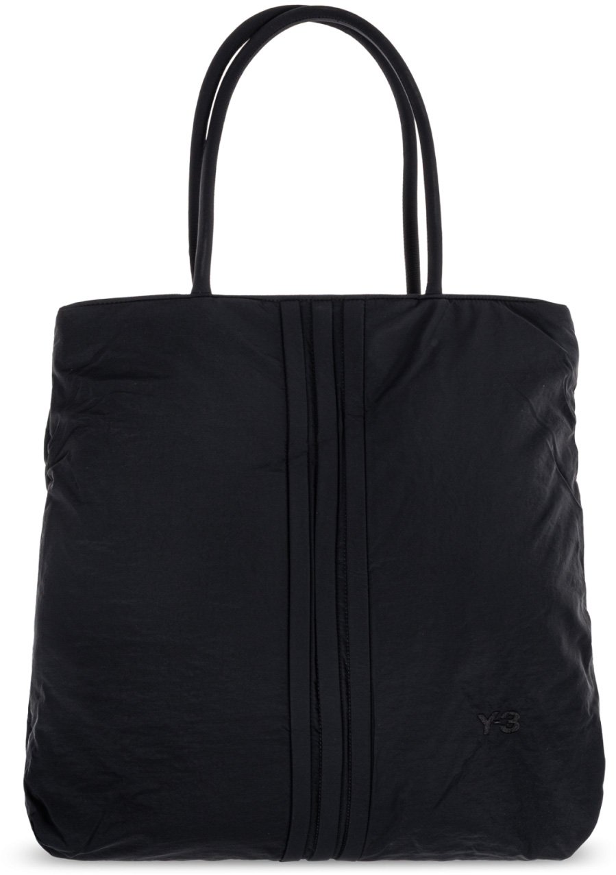 Y-3 Padded Stripes Logo Tote Bag Zwart