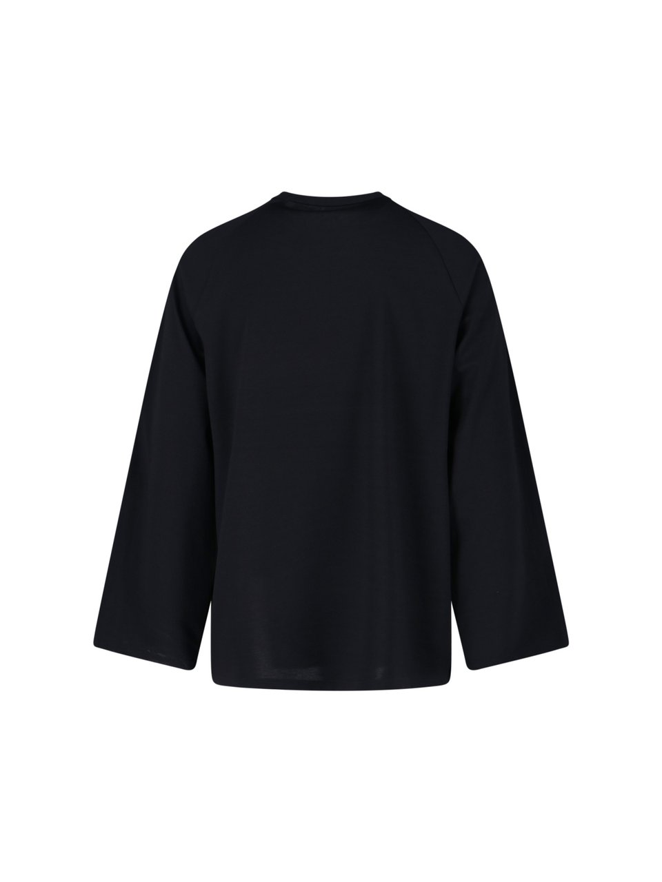 Y-3 Logo T-Shirt, In Black Fabric, Crew Neck Zwart